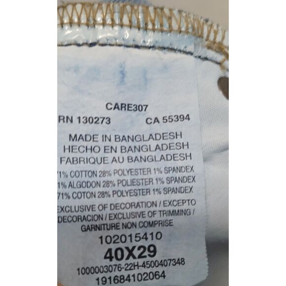 Lee Extreme Motion Slim Fit, Striaght Leg Men's Jeans 40x29 - Picture 8 of 8